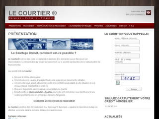 Aperçu visuel du site http://www.lecourtier.fr