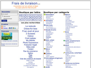 Aperçu visuel du site http://www.frais-de-livraison.com/