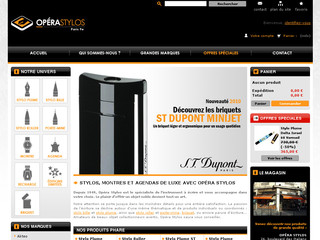 Aperçu visuel du site http://www.opera-stylos.com