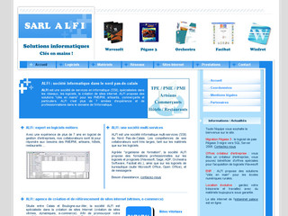 Aperçu visuel du site http://www.alfi-nord.fr