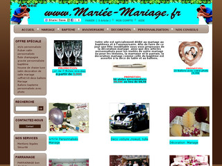 Aperçu visuel du site http://www.mariee-mariage.fr