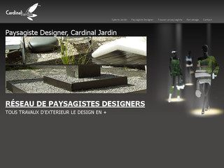 Aperçu visuel du site http://www.cardinaljardin.com