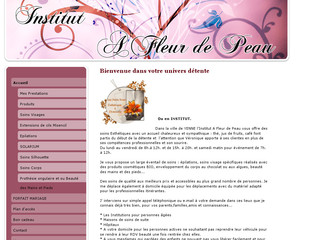 Aperçu visuel du site http://www.afleurdepeau-savoie.com