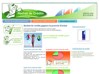 Aperçu visuel du site http://www.rachatdecredit.activ-invest.fr