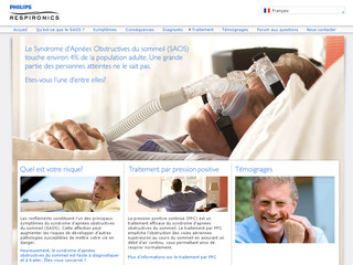 Aperçu visuel du site http://www.apneesommeil.fr