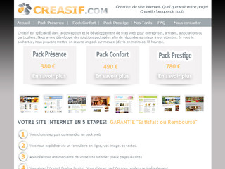 Création de site Internet - Creasif.com