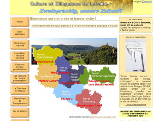 Aperçu visuel du site http://www.culture-bilinguisme-lorraine.org