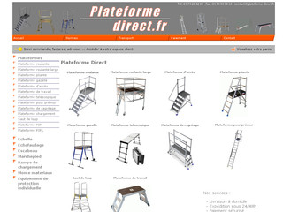 Aperçu visuel du site http://www.plateforme-direct.fr