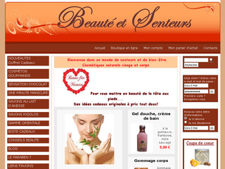 Aperçu visuel du site http://www.beaute-et-senteurs.com