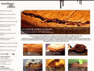 Aperçu visuel du site http://www.moelleux-au-chocolat.fr/