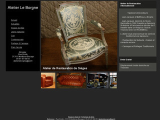 Aperçu visuel du site http://www.atelierleborgne.com