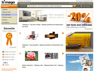 Aperçu visuel du site http://www.bimago.fr