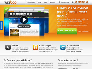 Aperçu visuel du site http://www.wizboo.com/