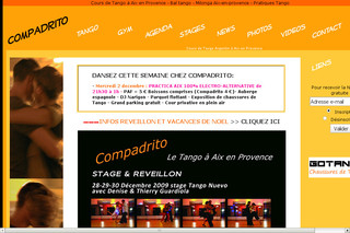 Aperçu visuel du site http://www.compadrito.org