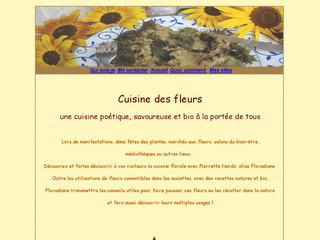 Aperçu visuel du site http://cuisine-des-fleurs.com