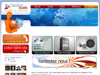 Aperçu visuel du site http://www.creation-oueb.fr