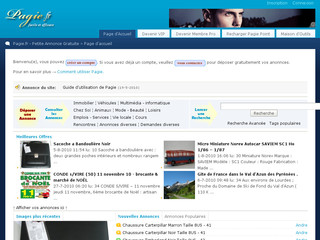 Aperçu visuel du site http://www.pagie.fr