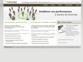 Aperçu visuel du site http://www.evaluation-des-potentiels.fr