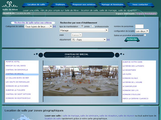 Aperçu visuel du site http://www.salledereve.com