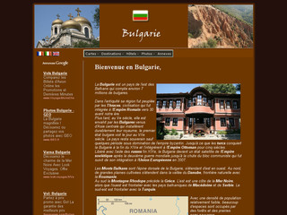 Aperçu visuel du site http://www.bulgarie-bulgaria.org