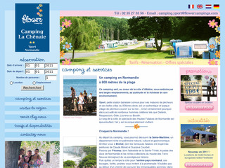 Aperçu visuel du site http://www.camping-normandie-yport.com