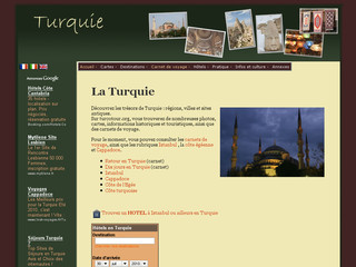 Aperçu visuel du site http://www.turcotour.org