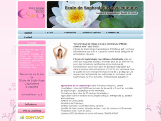 Aperçu visuel du site http://www.esco-sophrologie.com/