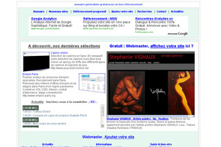 Aperçu visuel du site http://www.annuaire-toile.org