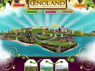 Aperçu visuel du site http://www.oenoland-aquitaine.fr/