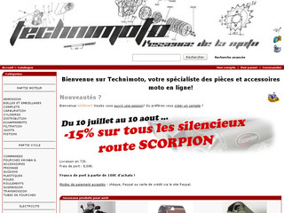 Aperçu visuel du site http://www.technimoto.fr