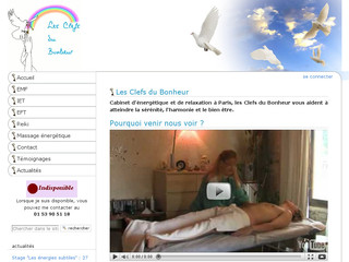 Aperçu visuel du site http://www.clefs-du-bonheur.fr/