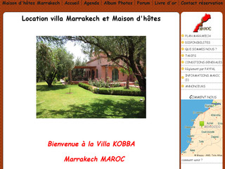 Aperçu visuel du site http://www.location-villas-a-marrakech.com