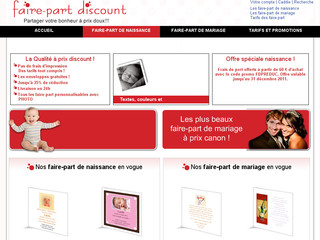 Faire part discount - Fairepartdiscount.com