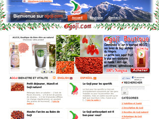 Aperçu visuel du site http://www.agoji.com/