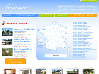 Aperçu visuel du site http://www.logivacances.fr/