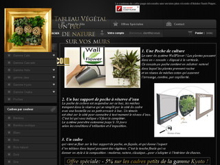 Aperçu visuel du site http://www.cadre-vegetal.org