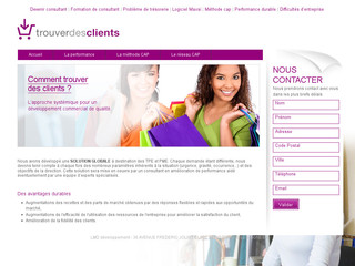 Aperçu visuel du site http://www.trouver-des-clients.fr