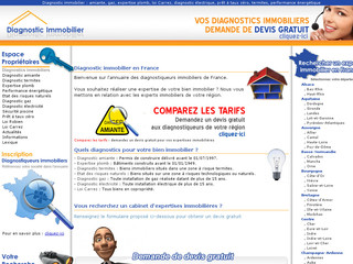 Aperçu visuel du site http://www.diagnostic-immobiliers.fr/