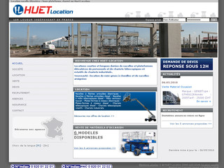 Aperçu visuel du site http://www.huet-location.fr/