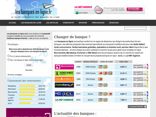 Lesbanquesenligne.fr - Vue d'ensemble des différentes banques Internet