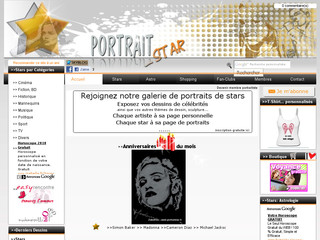 Aperçu visuel du site http://www.portrait-star.fr/