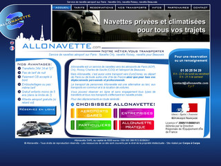 Aperçu visuel du site http://www.allonavette.fr
