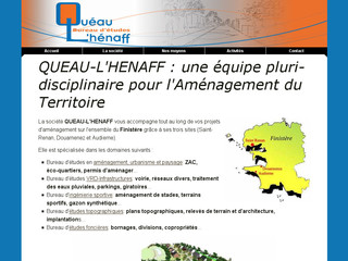 Aperçu visuel du site http://www.queaulhenaff-amenagement.fr