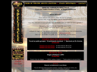 Aperçu visuel du site http://atelier-theatre.fr