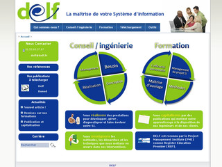 Aperçu visuel du site http://www.delf.fr
