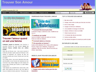 Aperçu visuel du site http://www.trouver-son-amour.info/