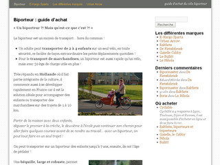 Aperçu visuel du site http://www.biporteur.fr