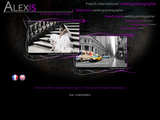 Aperçu visuel du site http://www.alexis-photographe.fr