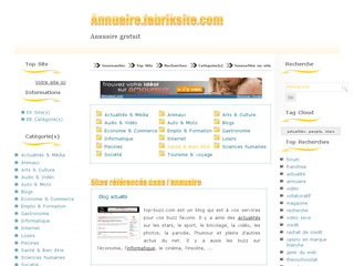 Aperçu visuel du site http://annuaire.fabriksite.com