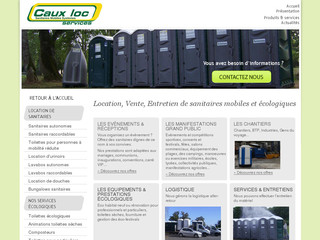 Aperçu visuel du site http://www.caux-loc-services.fr